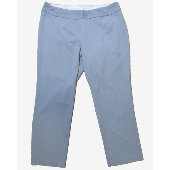 Investments Pants - Investments II 22WR Gray Straight Leg Stretch Career Dress Pants Slacks